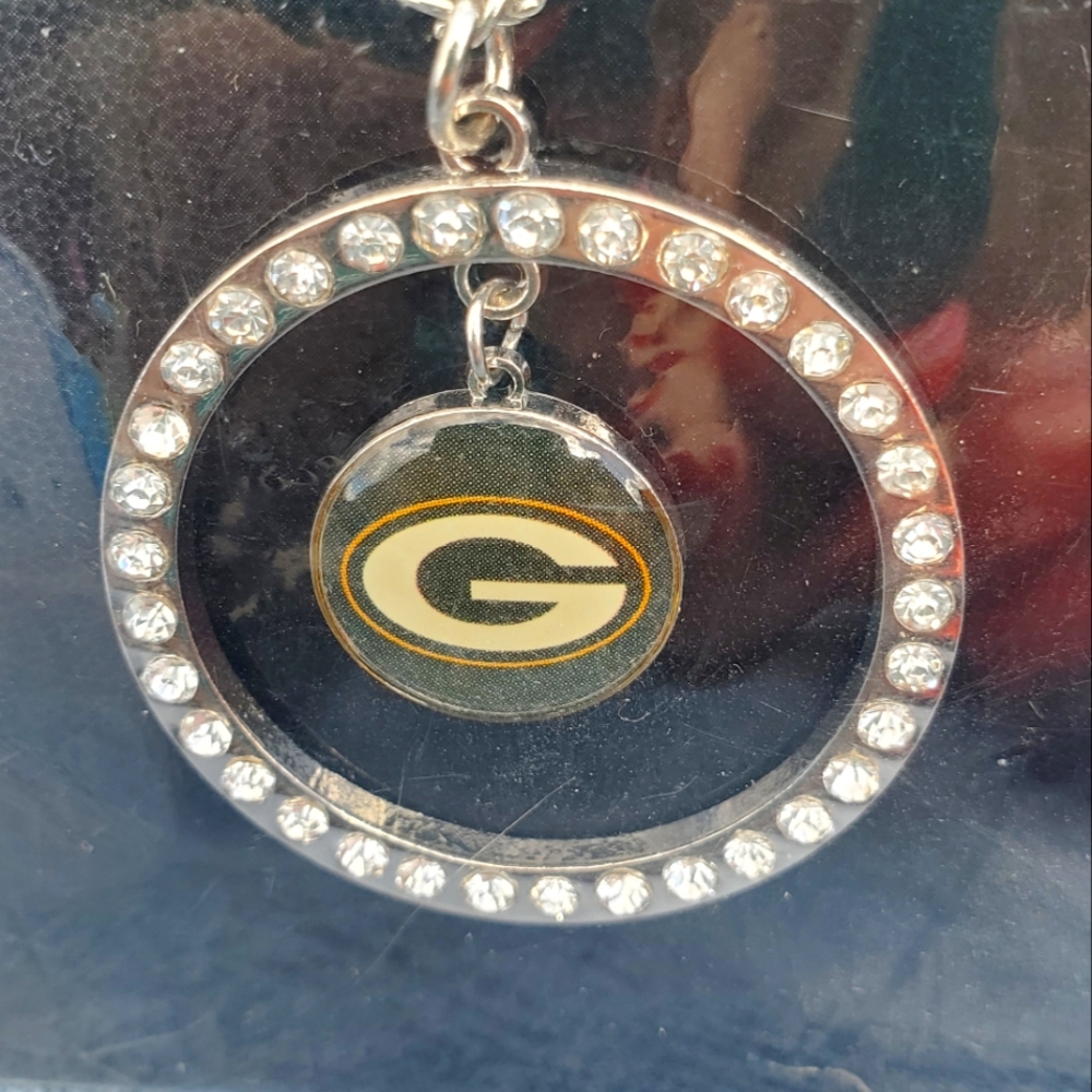 Green Bay Packer logo necklace